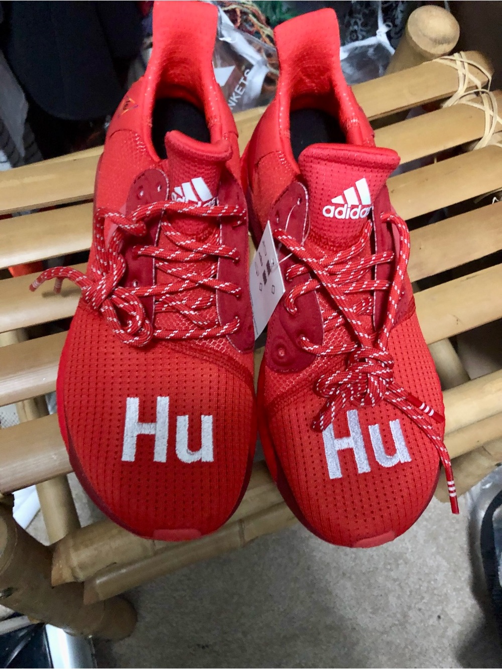 adidas x Pharrell Williams Solar Hu Glide "Red" sneakers